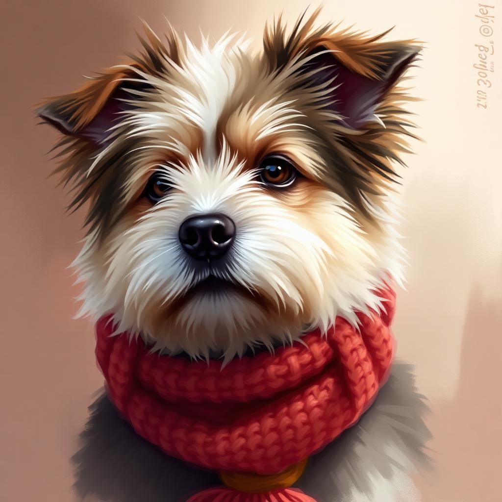 Retrato pintado de tu mascota por @brushandbark